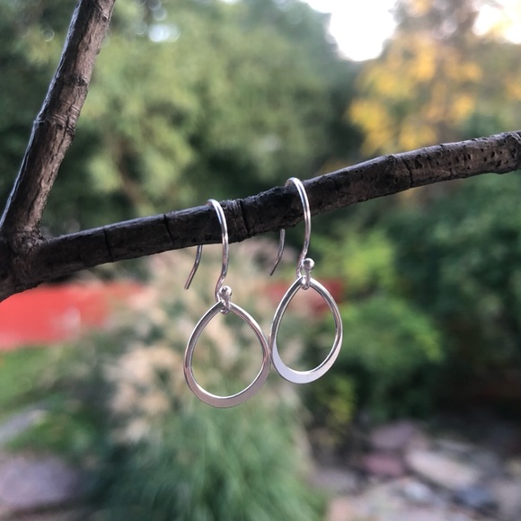 COPY - COPY - COPY - Sterling Silver petal Earrings - Picture 6 of 8